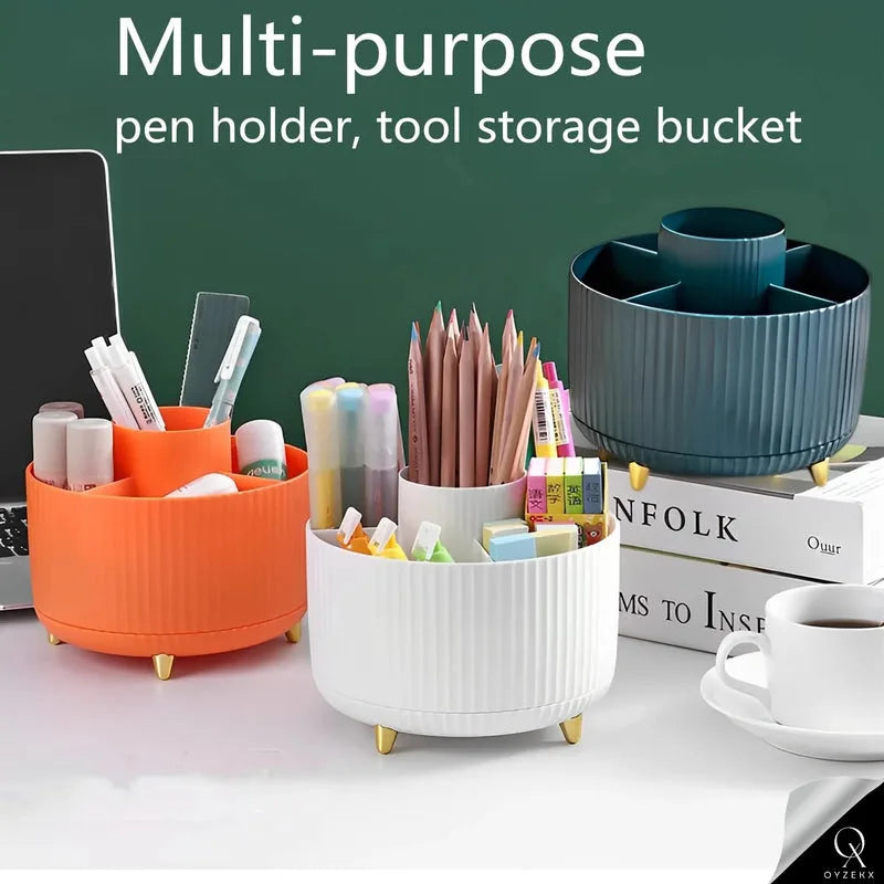 OyzekX 360 Degree Rotating Pen Pencil Holder for Desk