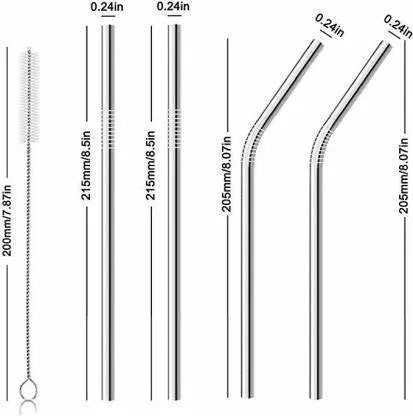 Reusable Stainless Steel Drinking Straws
