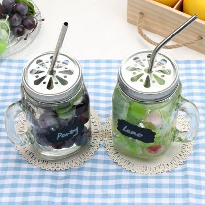 Reusable BPA-Free Metal, Thick, Long, Dishwasher Safe Stainless Steel Drinking Straws