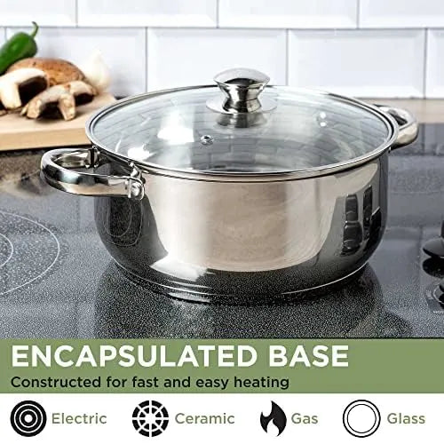 Stainless Steel Dutch Oven with Lid