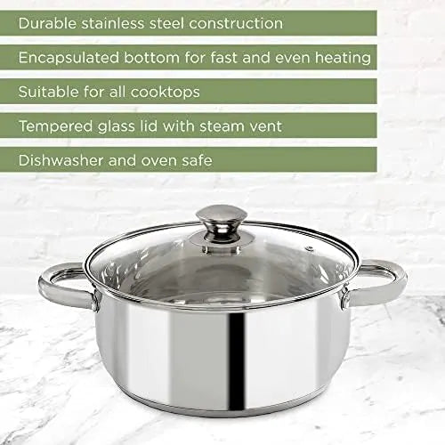 Stainless Steel Dutch Oven with Lid