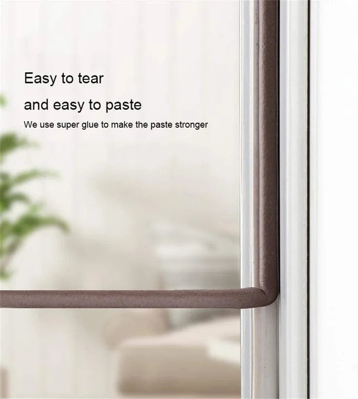 Door Seal D-Type Strip Weather Stripping Self for Doors and Windows