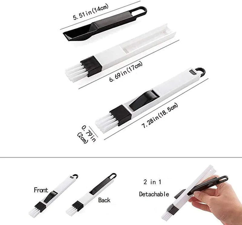Bathroom Toilet Kitchen Glass Wall Folding Sponge Cleaning Brush