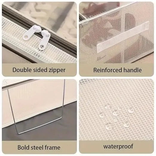 Clear Foldable Shoe Bag | Shoe Box Organizer