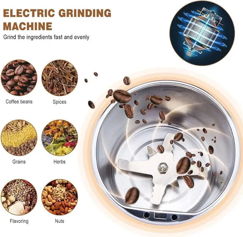 Portable Electric Coffee Grinder Spice & Coffee Bean Grinder