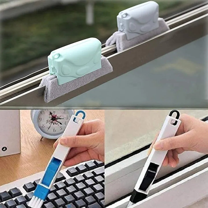 Bathroom Toilet Kitchen Glass Wall Folding Sponge Cleaning Brush
