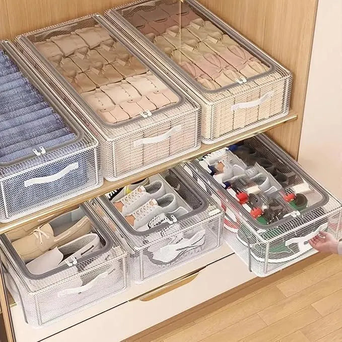 Clear Foldable Shoe Bag | Shoe Box Organizer