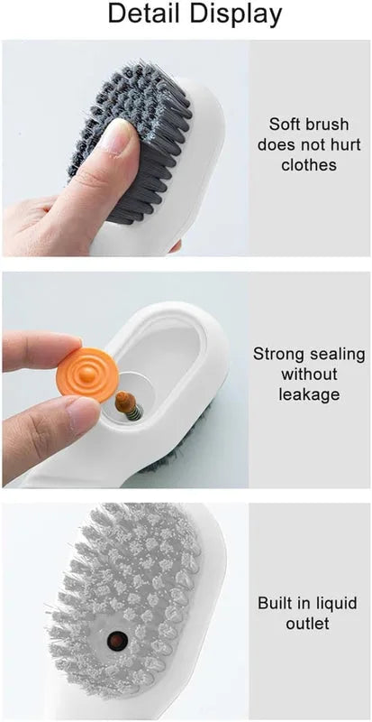 Multifunctional Shoe Brush with Liquid Box