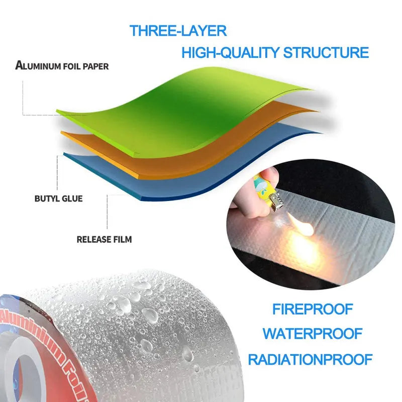 Aluminum Foil Waterproof Leakage Repair Tape for Surface Crack