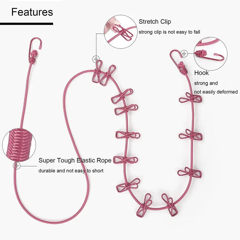 Portable Travel Clothesline
