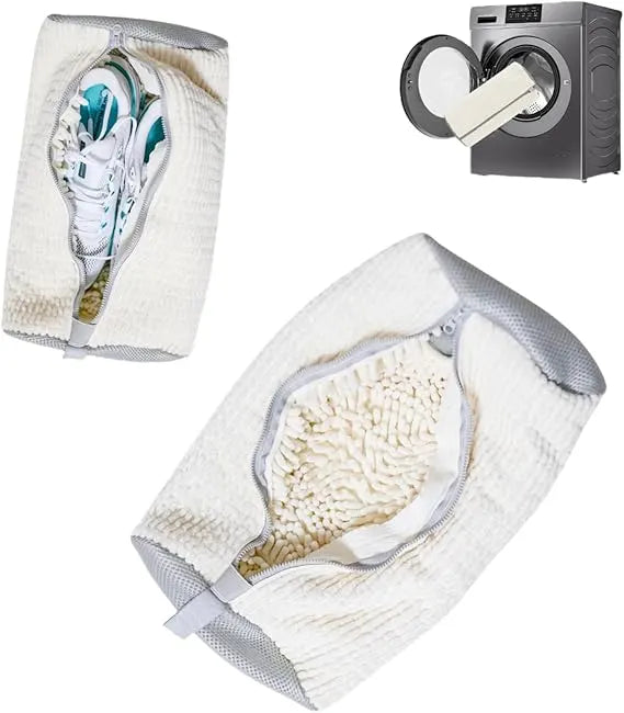 Shoe washing machine bag