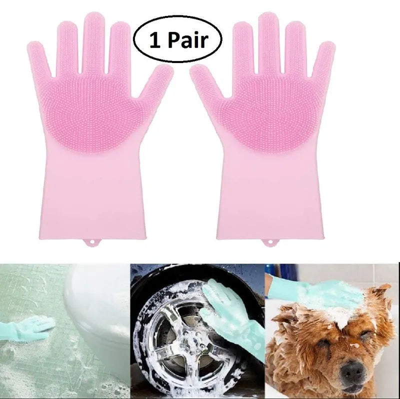 Cleaning Gloves | Reusable Heavy Duty Rubber Gloves for Household