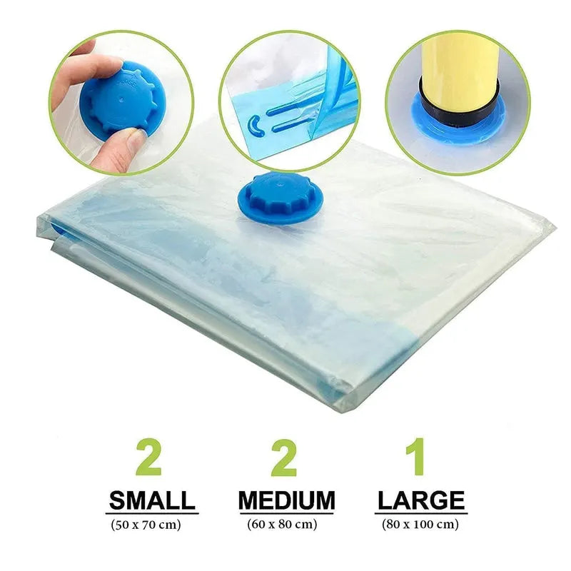 Vacuum Packing Bags Storage Ziplock Travel Bag