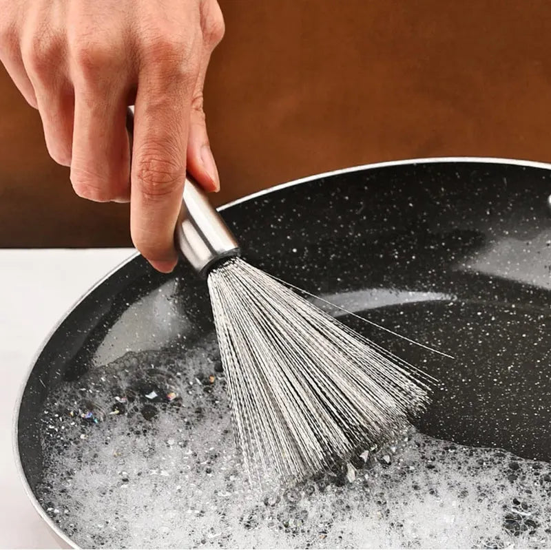 Kitchen Brush, Pan Scrubber, Wok Brush, Pot Scrubber, Dishes Scrub Brush