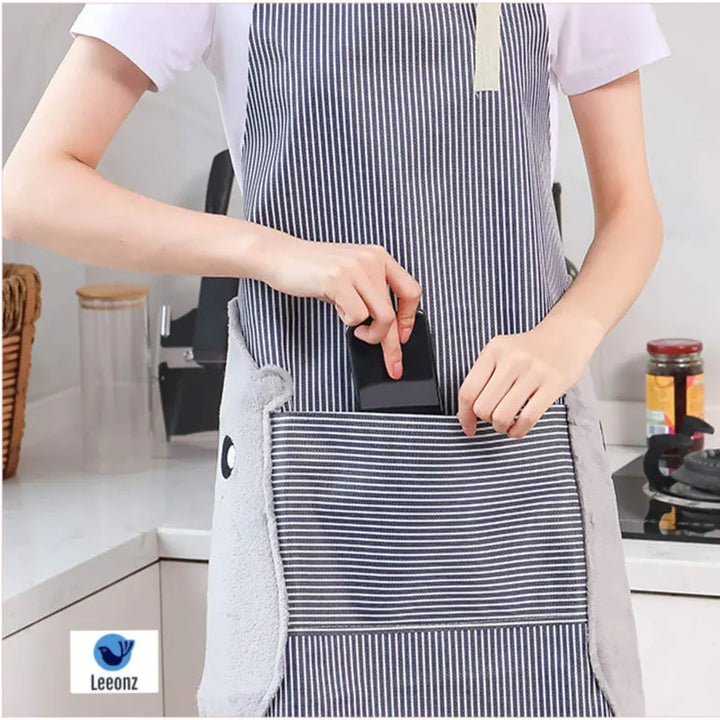 Cooking Apron | Adjustable Waterproof Chef Apron with Pocket
