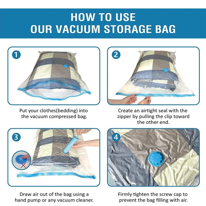 Vacuum Packing Bags Storage Ziplock Travel Bag