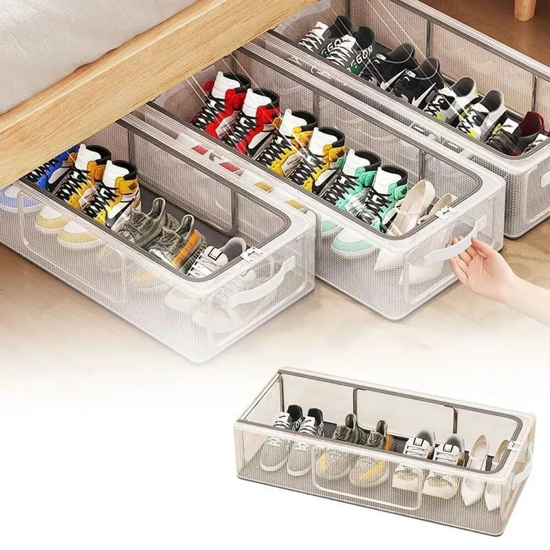 Clear Foldable Shoe Bag | Shoe Box Organizer
