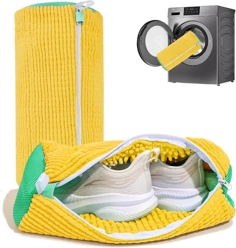 Shoe washing machine bag