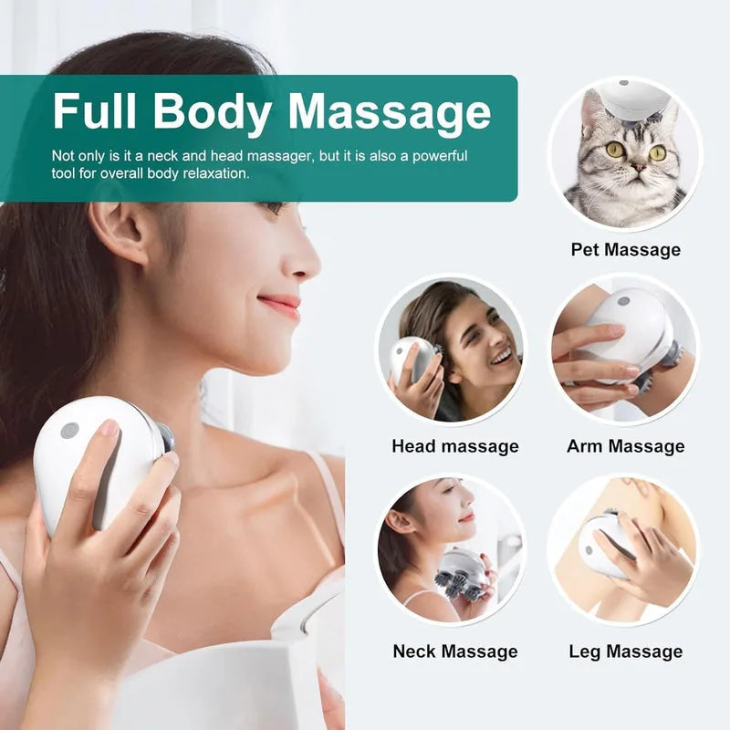 Gifts for Men Women Electric Scalp Massager, Hair Kneading Massager