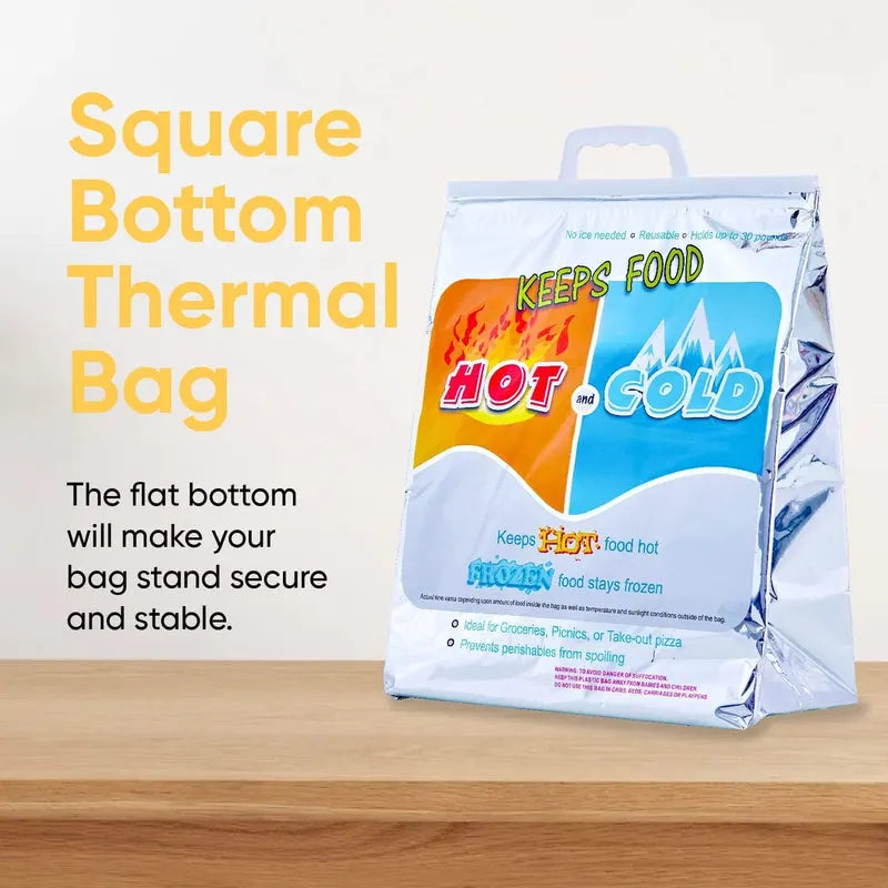 Hot and Cold Insulated Bags for Food Delivery