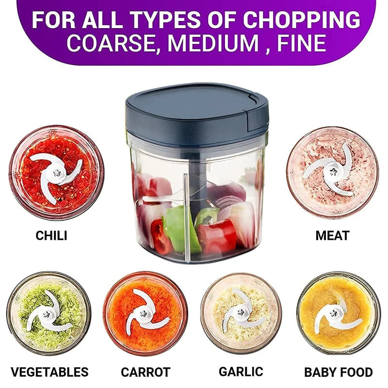 Black Dori Pull Hand Master Chopper Manual Onion Chopper