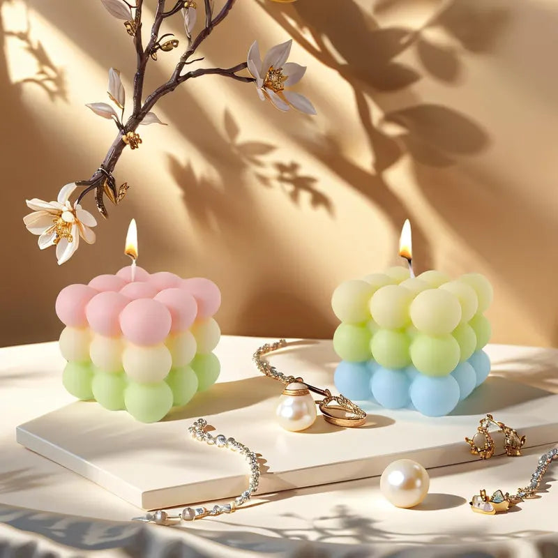 Bubble Cube Candle