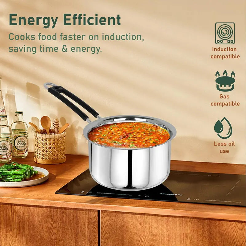 Heavy Stainless Steel Combo Milk Pan/Sauce Pan/Tea PAN