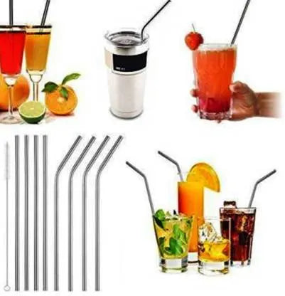 Stainless Steel Straws for Drinking with Brushes