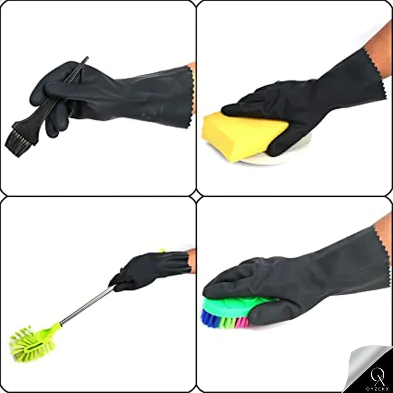 OyzekX Rubber Cleaning Gloves