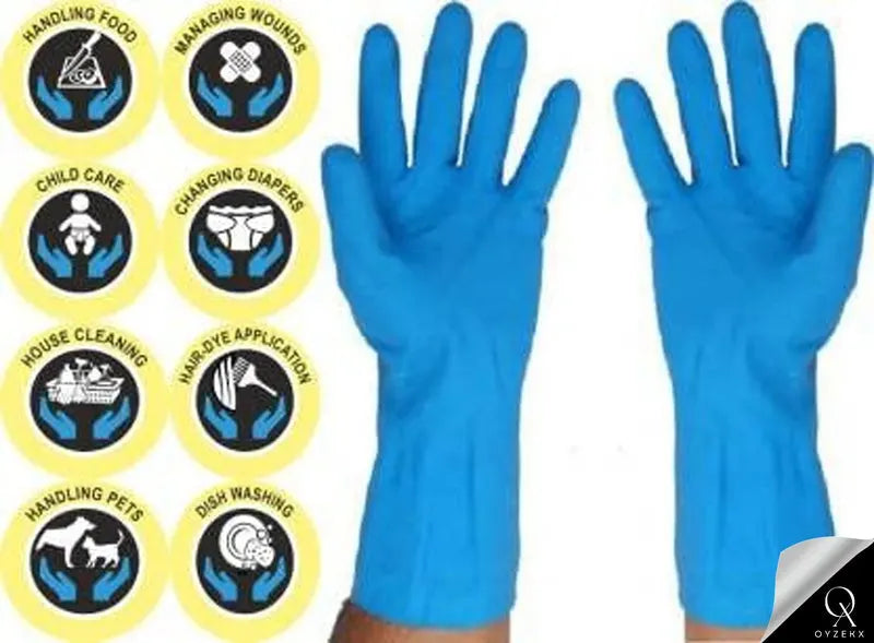 OyzekX Hand Gloves - Rubber gloves for cleaning