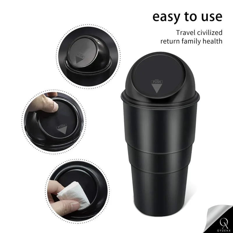 OyzekX Mini Car Dustbin Trash Bin