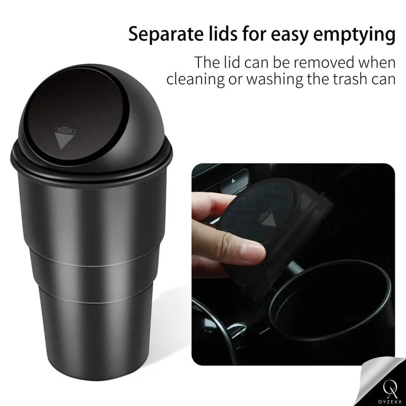 OyzekX Mini Car Dustbin Trash Bin