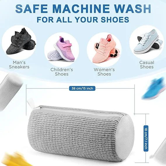 Shoe washing machine bag