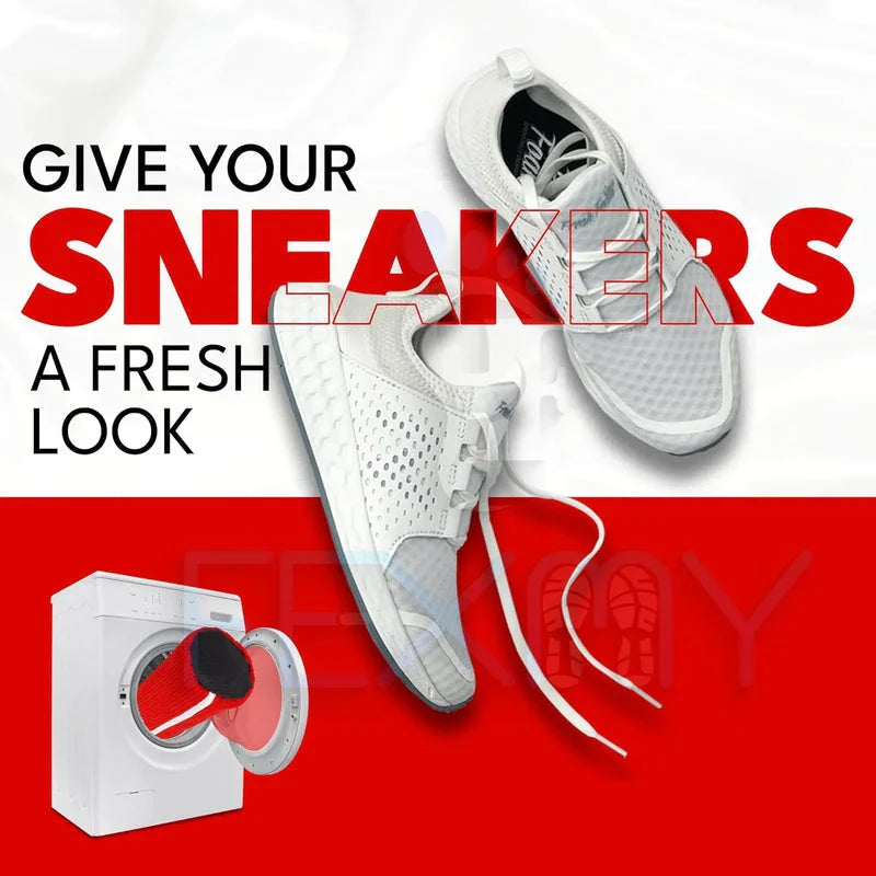 Shoe washing machine bag